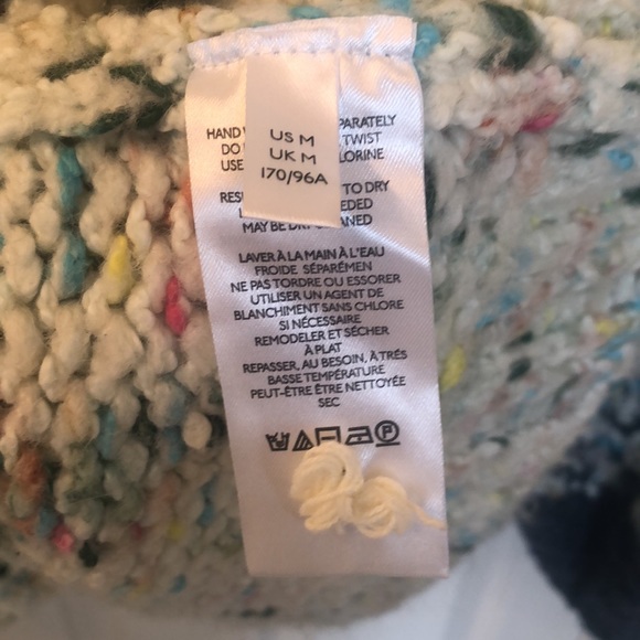 Anthropologie Chunky Knit Oversized Fit Mock neck Sweater ~ medium - Picture 4 of 9